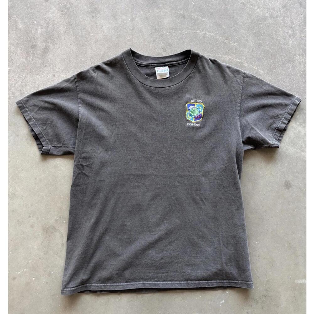 Vintage 1999 WFO-TOD T-shirt Large Smoked Out Fade Hanes Beefy 90s Essential